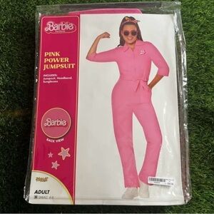 Barbie The Movie 2023 Adult Halloween Costume Pink Power Jumpsuit SMALL 4-6